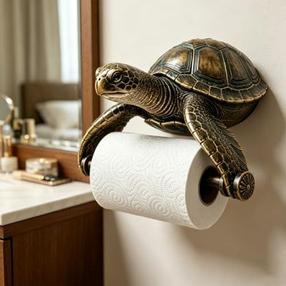 Ocean Guardians Toilet Paper Holder Series, Funny Toilet Paper Holder, Toilet Paper Roll Holder Wall Mounted, Toilet Paper Roll Holder with Phone Shelf Tissue Holder for Bathroom Washroom, Sea Turtle - color: Sea Turtle