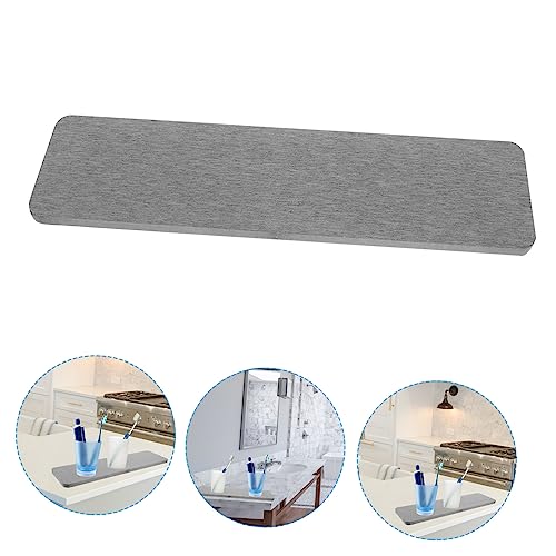 Water Absorbent Diatomite Mat for Quick Drying Sink Countertop Use for Bathroom Accessories