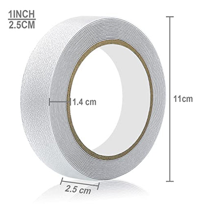 Yorwe Anti Slip Tape Transparent, More Clear and Comfortable Safety Track Tape (1" Width x 190" Long, Clear) - size: 1" Width x 190" Long
