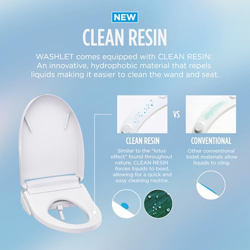 TOTO® WASHLET® S5 Electronic Bidet Toilet Seat with Instantaneous Water Heating, PREMIST and EWATER+ Wand Cleaning, Elongated, Cotton White - SW3446#01 - color: Cotton White, size: Elongated