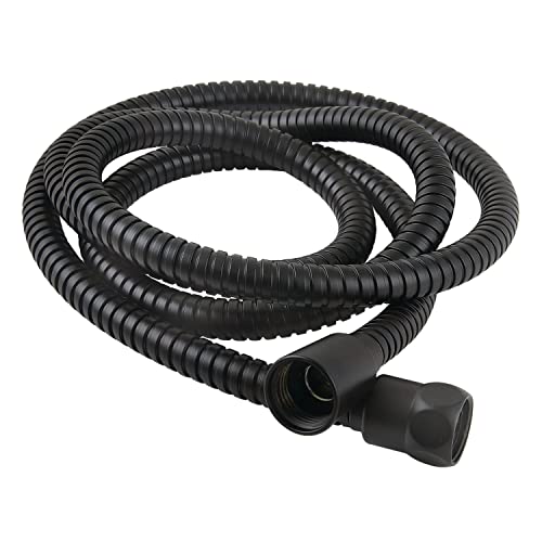 Kingston H72SS0 72-Inch Stainless Steel Shower Hose, Matte Black - color: Matte Black