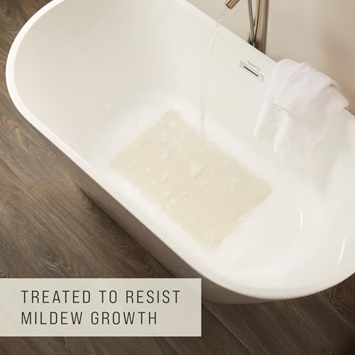 Rubbermaid Commercial Products Safti-Grip Bath Mat, Large, White, Suction-Backed, for Commercial/Residential Use for Home/Hotel/Shower/Bathtub - size: Large