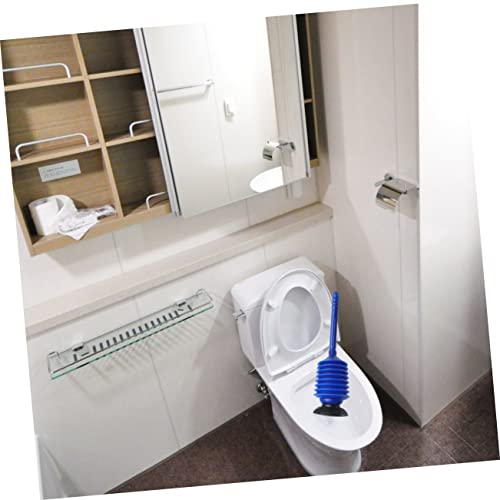 High Pressure Bellow Plunger for Bathroom Plunger for Toilet Blockage Removal Blue