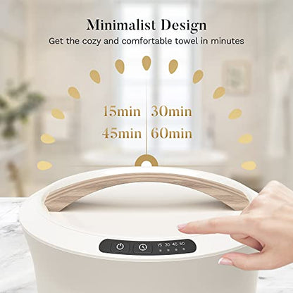 22L Bucket Style Towel Warmer for Bathroom | Luxury fast heating towel heater with aromatherapy & adjustable 15–60 min timer, ideal for spa and hotel