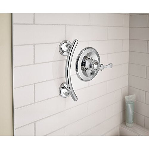 Delta (1-Pack) 9' Assist Bar ADA Compliant Polished Chrome Bathroom Safety Handle | Wall Mount 300 lb Capacity, for Balance, Handicap Grip Shower, Tub, Toilet DF705PC