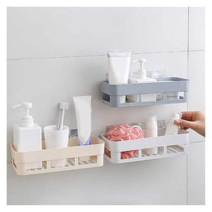 Adhesive Corner Shelf Waterproof Wall Mounted, No Drill Bathroom Kitchen Storage Rack Organizer(A)