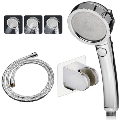 RV Shower Head with hose Camper Shower Head hand held long hose Portable Holder Suction Cup Handheld Hand Held High Pressure Water RV Camper Replacement Filtering Wall Mount Removable