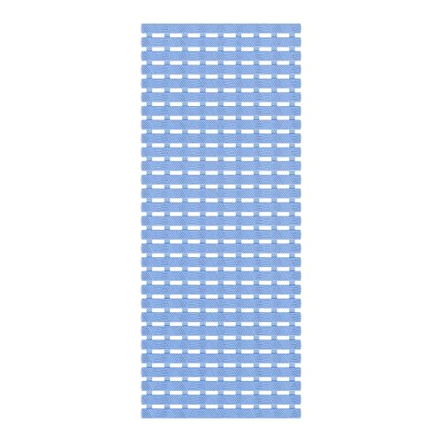 Bathtub Mat Non Slip - for Inside Bath Tub & Shower, Large 40x16 Inch, 261 Strong Suction Cups, Soft Textured Surface, Fast Drain & Quick Dry, Bathroom Safety Mat, Pastel Blue, Matace - color: Pastel Blue, size: 40" x 15.8" (Rectangular)