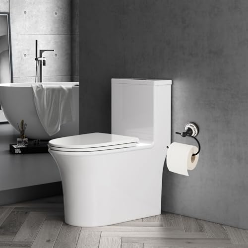 Wall Mounted Bathroom Kitchen Black Toilet Paper Holder, Open Arm Towel Holder, Tissue Holder, Bathroom Kitchen Tissue Roll Holder YIGUANXIN - color: Black, size: Toilet Paper Holder