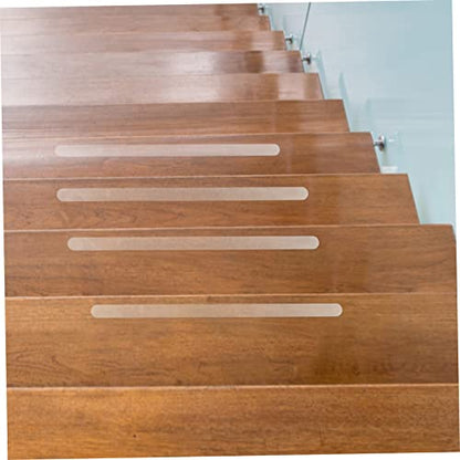 12Pcs Bathroom Non Slip Stickers Transparent Skid Decals for Shower Bathtub and Stairs Peva Design for Enhanced Safety and Traction