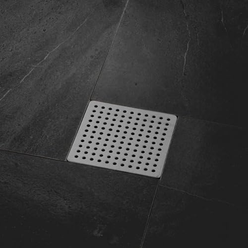 Square Drain Cover Grates,2.95" x 2.95" 304 Stainless Steel Drainage Grate Cover Replacement Floor Drain Strainer for Shower, Bathroom Floor, Balcony, and Outdoor Garden Drains -2pcs - size: 2.95" x 2.95"