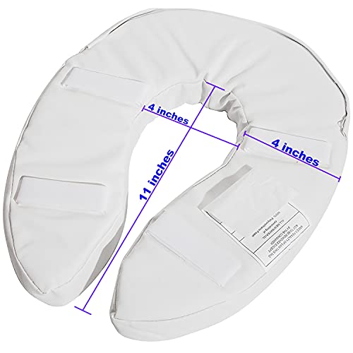 PCP Raised Toilet Seat Cushion, 2" High Padded Comfort Support, Universal Fit, Portable with Adjustable Fastening Straps
