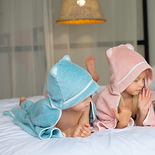 Premium Toddler Towels with Hood - Extra Soft Rayon from Bamboo Toddler Bath Towel (Blue) - color: Blue