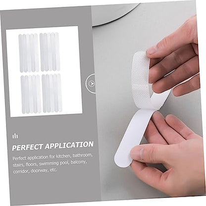 STOBOK 8sets Strips for Bathroom and Stairs of Strong Adhesive Non- Tape for Safe Shower and Bathtub Use Easy to Install for Home and Pool Areas