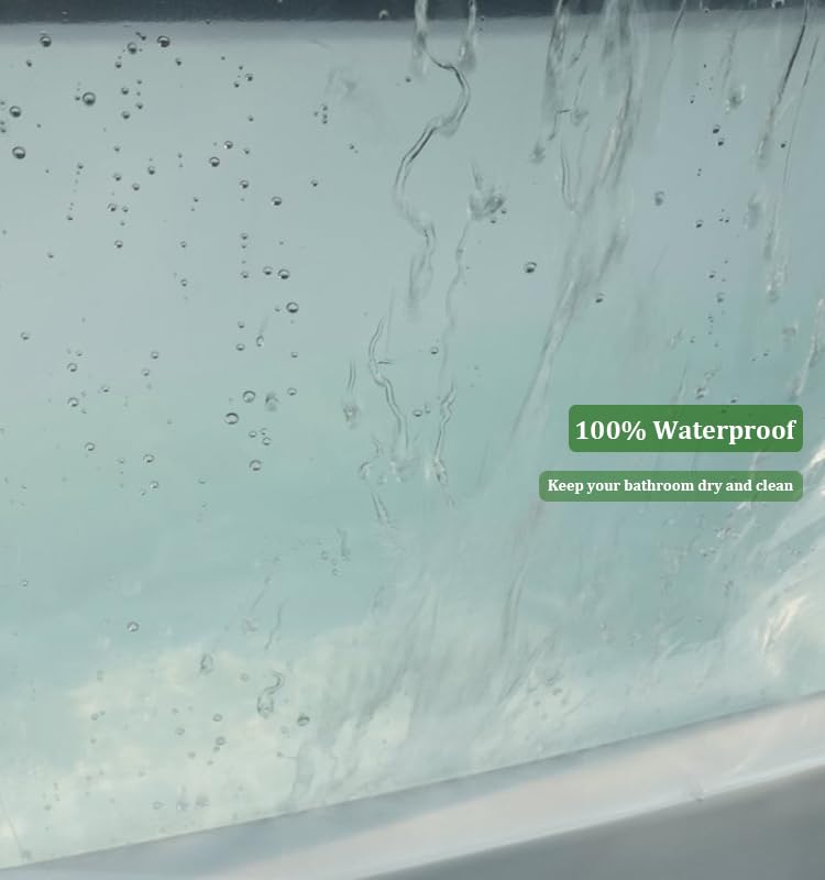 Extra Long Shower Curtain Liner,72x82 Inch Length Clear Vinyl Plastic Tall Shower Liner Long with 6 Magnets for Bathroom, PEVA Lightweight & Waterproof with Rustproof Grommets - color: 4g-clear, size: 72"W x 82"L (Pack of 1)