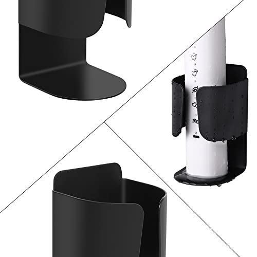 Electric Toothbrush Holder Wall Mount, 304 Stainless Steel Self-Adhesive Bathroom Organizer for Electric Toothbrush, Toothpaste & Face Wash–Space Saving, Waterproof, Holds Up to 10lbs (2 Pack, Black) - color: Black 2 Pack