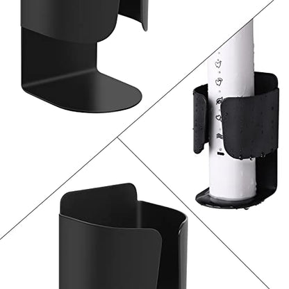 Electric Toothbrush Holder, 304 Stainless Steel Wall Mounted Self Adhesive Storage Organizer Stand Rack for Electric Toothbrush, Toothpaste, Facial Cleanser(4 Pack Black) - color: Black 4 Pack