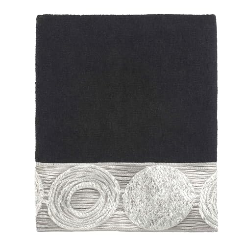 Avanti Linens - 3pc Towel Set, Soft & Absorbent Cotton Towels (Galaxy Collection, Black) - color: Black, size: 3-Piece Towels