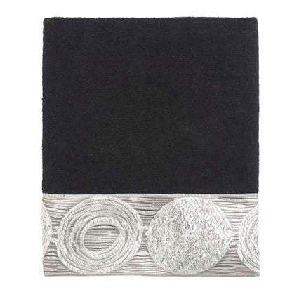 Avanti Linens - 3pc Towel Set, Soft & Absorbent Cotton Towels (Galaxy Collection, Black) - color: Black, size: 3-Piece Towels