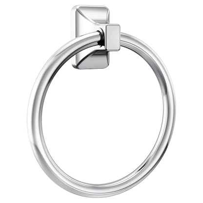 Moen Donnor Collection Chrome 6.25-Inch Diameter Wall Mount Contemporary Bathroom Hand-Towel Ring, P5860 - size: 1 Count (Pack of 1)