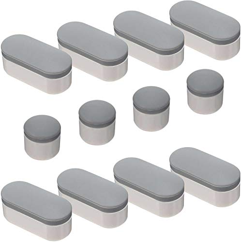 Boao 12 Pcs Universal Toilet Seat Bumpers Kit Toilet Spacers for Bidet with Strong Adhesive Rubber Bumpers Pads Replacement for Families, Hotels, Hospitals, School