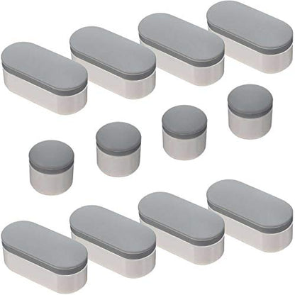 Boao 12 Pcs Universal Toilet Seat Bumpers Kit Toilet Spacers for Bidet with Strong Adhesive Rubber Bumpers Pads Replacement for Families, Hotels, Hospitals, School