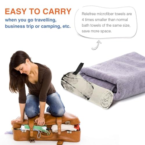 Ink Basketball Quick Dry Bath Towels - Super Soft Bath Towels for Home, Spa, Gym, Travel - color: Ink Basketball, size: 27.5"x55"