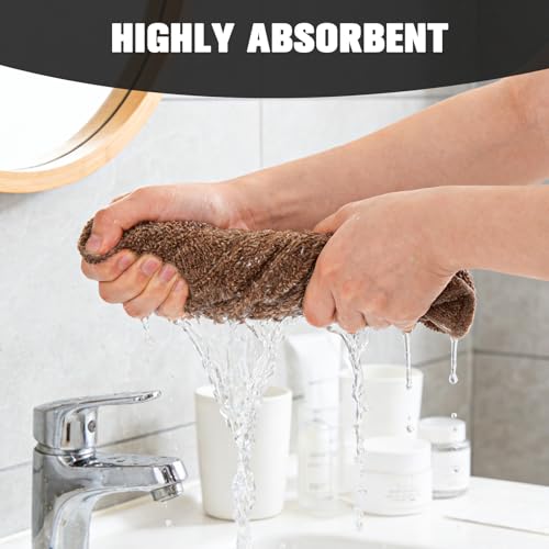 PHOGARY 100% Cotton Wash Cloth, 6 Pack Face Cloths Highly Absorbent Bath Washcloths Soft Makeup Remover Face Towels Cleansing Wash Cloths for Showering, Bathroom, Gym, and Kitchen, 6 Colors, 13"x13" - color: Multicoloured B