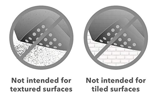 Medium Non-Slip Bathtub & Shower Mat 31x16 (Smooth/Non-Textured Tubs Only) Safe, Clean, Machine-Washable, Superior Grip&Drainage, Vinyl, Transparent Gray (Grey) - color: Transparent Gray (Grey), size: Large (31"x16")