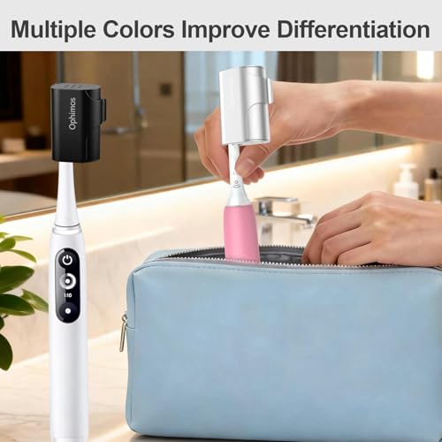 Aluminum Toothbrush Head Cover Cap, Tooth Brush Travel Protector Case | Long-lasting Snap-On Design Metal Pod Case Fits Most Manual and Electric Toothbrushes, 2 Pack (Silver + Black) - color: Silver+Black, size: 2 Count