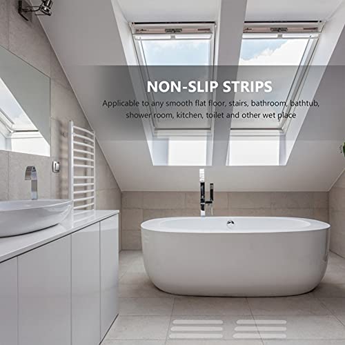 VOSAREA 24pcs Heavy Duty Double Sided Tape Slip Stickers for Bathtub Shower Drain