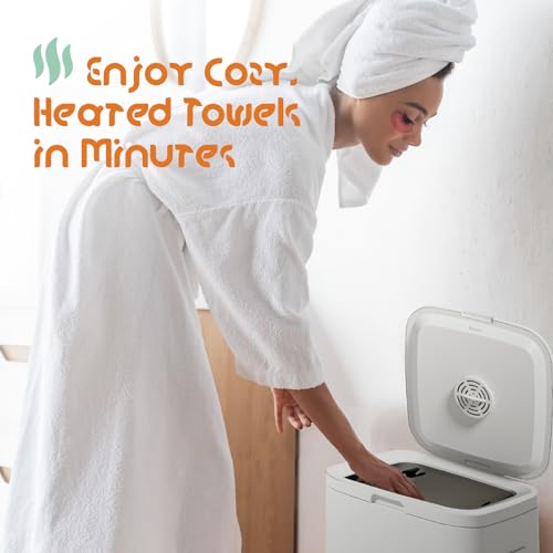 Pursonic Luxury Towel Warmer Bucket with LED Display | Quick Heating & Large Capacity | Spa-Like Comfort at Home
