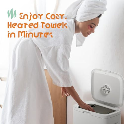 Pursonic Luxury Towel Warmer Bucket with LED Display | Quick Heating & Large Capacity | Spa-Like Comfort at Home