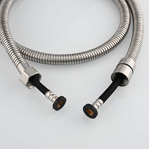 CIENCIA Shower Hose 78 Inches 6.5 ft Extra Long Stainless Steel Handheld Shower Hose Handshower Extension Replacement 2m, FHA014A - color: nickle, size: 2meters
