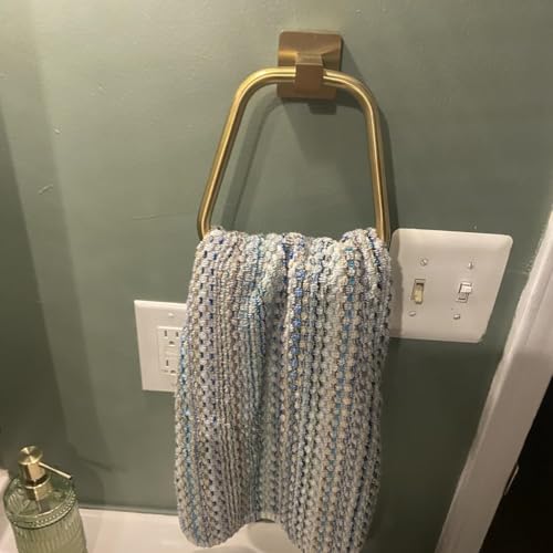 Brushed Light Gold Towel Ring for Bathroom, Kitchen Bath Towel Holder Hangers Wall Mount Heavy Duty Stainless Steel - color: Brushed Light Gold, size: 1 Pack