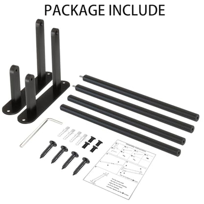 Double Towel Bar 32 Inch, Towel Racks for Bathroom, Wall Mount Bathroom Towel Holder, Stainless Steel Bathroom Towel Rack, Towel Rod Double Towel Hanger(Matte Black) - size: 32 Inch