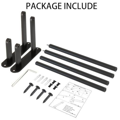 Towel Racks for Bathroom, Double Towel Bar 24Inch, Stainless Steel Bathroom Towel Holder, Double Towel Rod Wall Mounted Towel Hanger, Bathroom Towel Rack(Matte Black) - size: 24 Inch