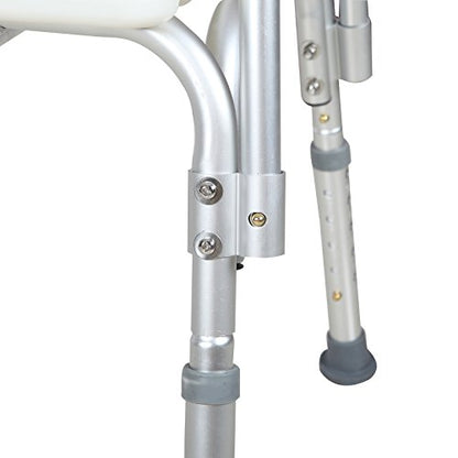 Medical Shower Chair 10 Height Adjustable Bath Tub Bench Stool Seat Back and Arm