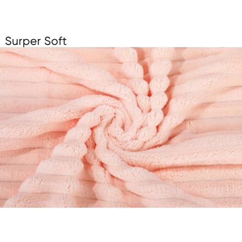 Luxury 2-Piece Quick-Dry Bath Towel Set 27.5X 55 Inches – Ultra Soft Microfiber for Bathroom, Bar, Pool, Gym & Travel – Elegant Twill Design - color: 2pink