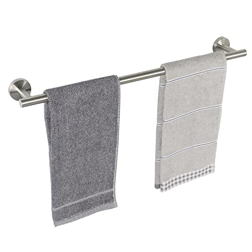 TocTen Bath Towel Bar - Thicken SUS304 Stainless Steel Bathroom Towel Holder, Towel Rod for Bathroom Heavy Duty Wall Mounted Towel Rack Hanger (20 in, Brushed Nickel) - color: Brushed Nickel, size: 20IN