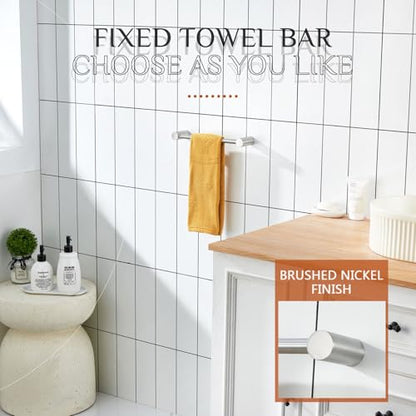 KOKOSIRI Bathroom Towel Bar Brushed Nickel 12-Inch Hand Towel Holder Rack Wall Mounted Bathroom Hardware Accessories Stainless Steel, B4007BR-L12 - color: Brushed Nickel, size: 12-Inch