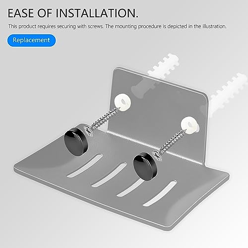 Wall Mounted Soap Dish,304 Stainless Steel Bar Soap Holder-Black 2pcs | Bath Soap Dish for Shower,Bathroom, Kitchen - color: 304 Stainless Steel Black