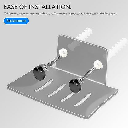Wall Mounted Soap Dish,304 Stainless Steel Bar Soap Holder-Black 2pcs | Bath Soap Dish for Shower,Bathroom, Kitchen - color: 304 Stainless Steel Black
