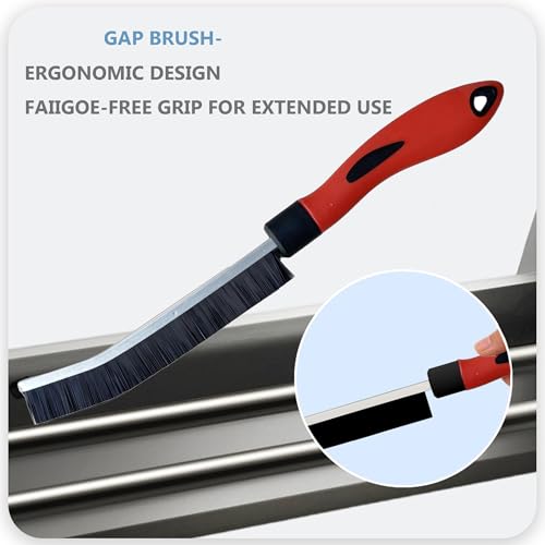 Gap Cleaning Brushes,Small Conner Crevice Cleaner Essentials Home Cleaning | Crevice Brushes for Women Men, Hard Bristle Small Space Scrub for Household House Bathroom Kithen Window Shower Sink - color: 6pcs New Model
