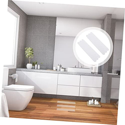 SOLUSTRE 36pcs Slip Tape for Bathroom Safety White Shower Stickers Non Skid Strips Bathtub Stickers Adhesive Bath Treads - size: 38X2cm