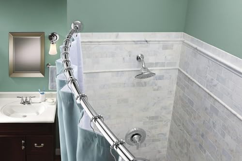 Moen SR2100CH Shower Curtain Rings, Pack of 12, Chrome