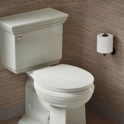 KOHLER K-26802-NY Impro ReadyLatch Quiet Close Round Toilet Seat, Soft Close Lid, Compatible with Round Toilets, Dune (Pack of 2) - color: Dune, size: Round (Pack of 2)