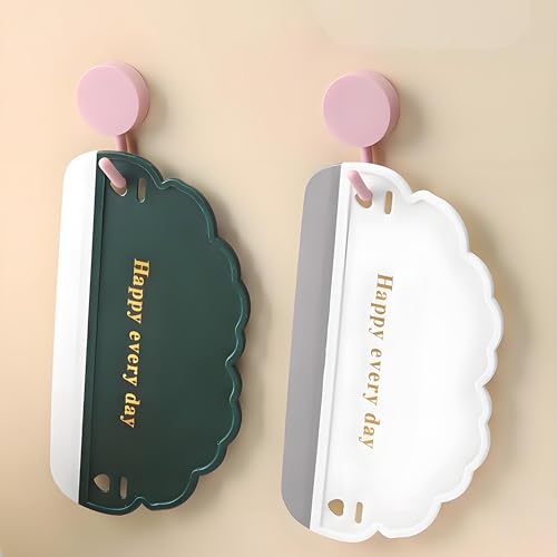 Squeegee Bathroom Glass Door Cleaning Scraper with Hanging Hook, Silicone Mini Kitchen Countertop Squeegee, Water Wiper Scraper for Sink Tiles Cleaning Tools (Cloud 3PCS) - color: Cloud 3pcs
