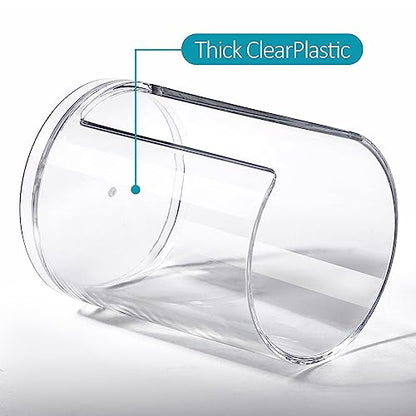 3 Pack Bathroom Cup Dispenser 3 oz Countertop Storage Mouthwash Cups Holder, Plastic Small Disposable Paper Cup Holders for Bathroom Sink Counter