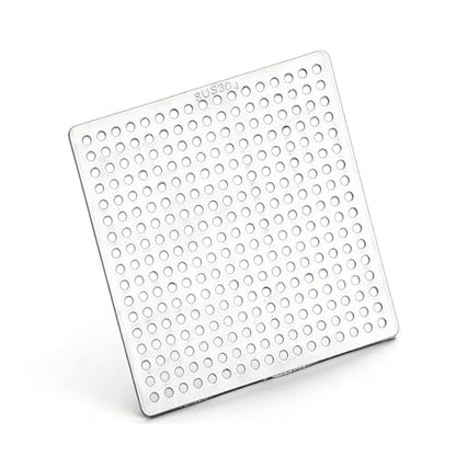 Square Shower Floor Drain, Bathroom Tile Insert Drain, Floor Drainer Strainer Cover, Anti-Clogging Shower Drain for Bathroom, Kitchen, Washroom Garden Leaf Guard(3.5") - size: 3.5"